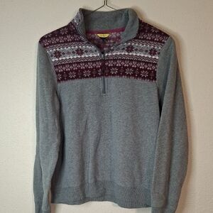 Prince & Fox Gray and Purple Women's Sweater size large